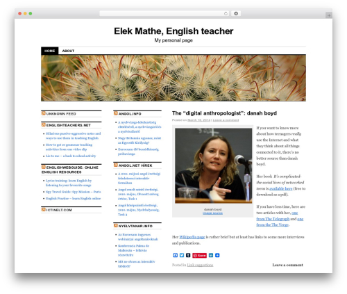 WordPress website template Coraline - elekmathe.com