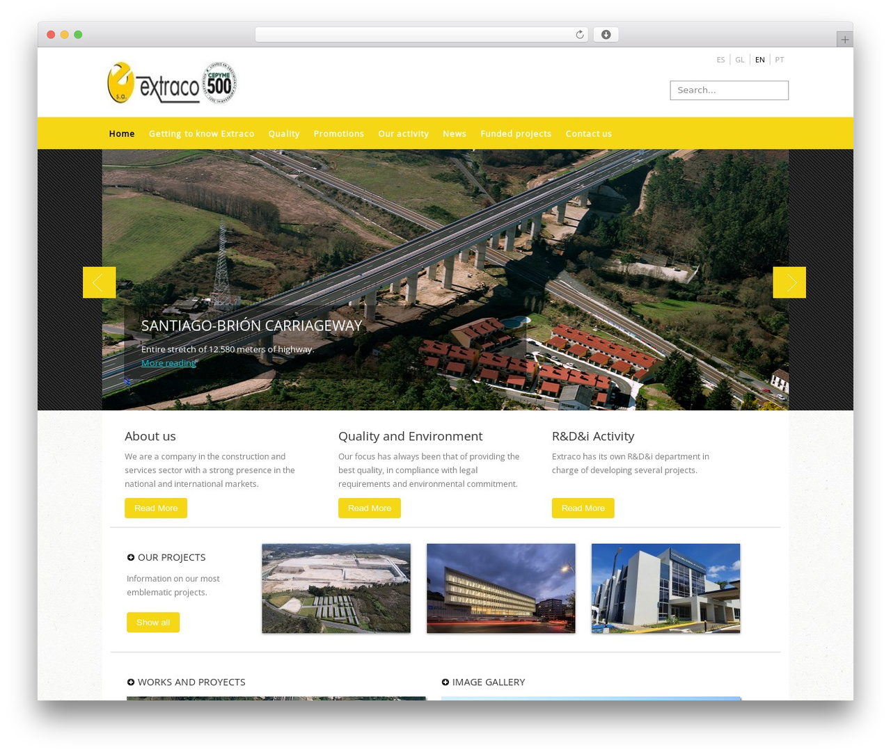 Best WordPress theme Specific Theme - extraco.es
