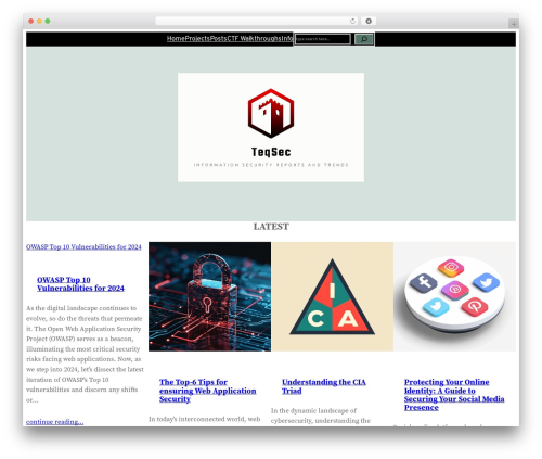 Blockbase (Premium) theme WordPress - teqsec.com