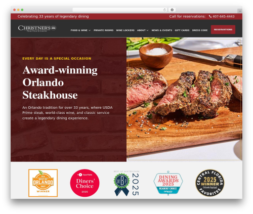 CPSL-Childtheme WordPress theme - christnersprimesteakandlobster.com