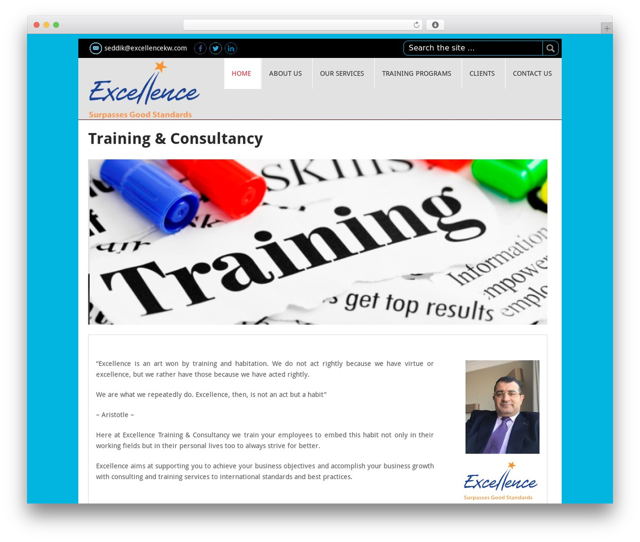 DAQ WordPress theme - excellencekw.com