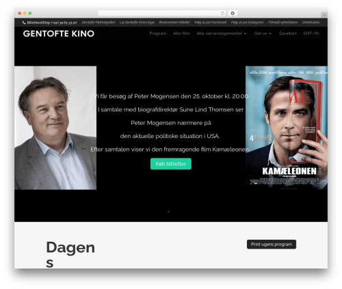Divi WordPress theme - gentoftekino.dk