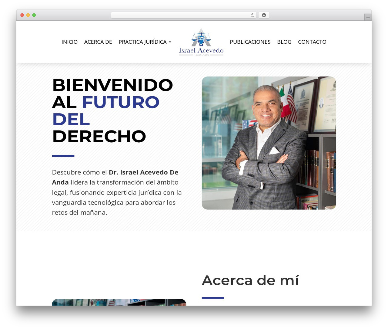 Divi WordPress theme - abogadoisraelacevedo.com