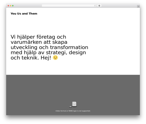 Edificio theme WordPress - youusandthem.com
