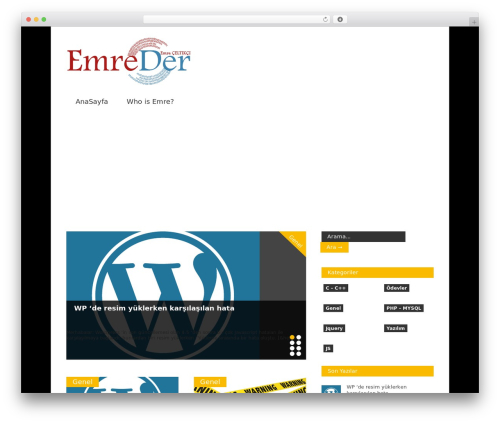 Gonzo WordPress website theme - emreder.com