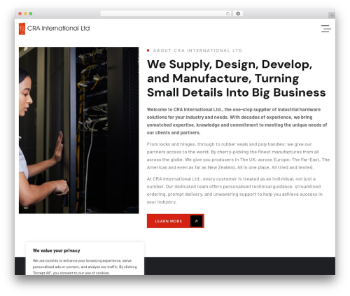 Graviton WordPress theme - cra-international.co.uk