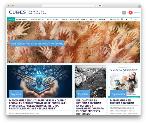 ICC WordPress theme - institutodecultura.cudes.org.ar