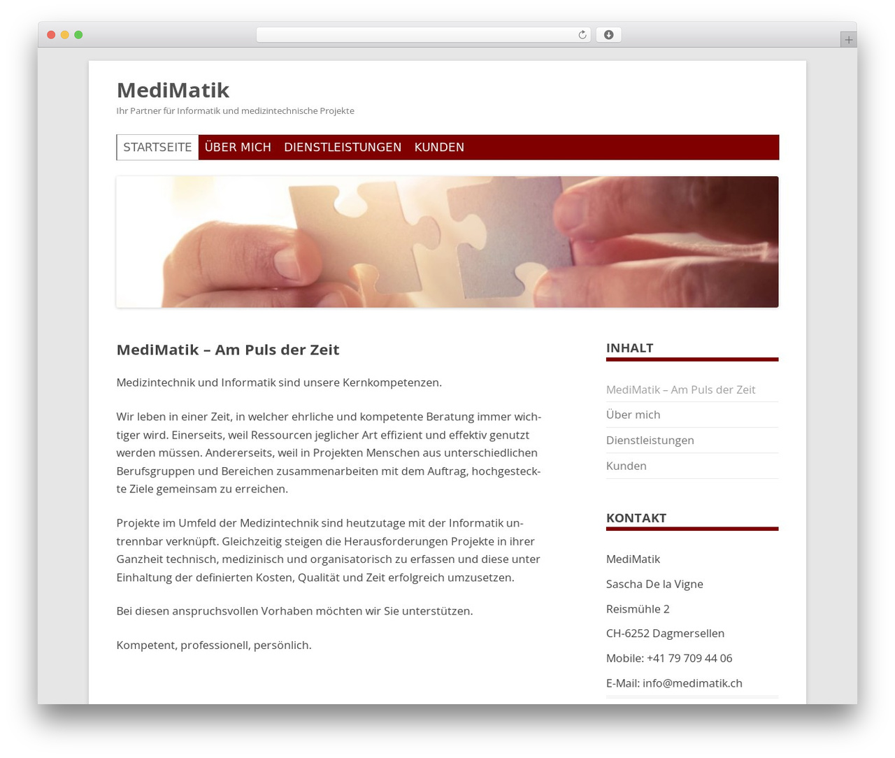 Kool WordPress theme - medimatik.ch