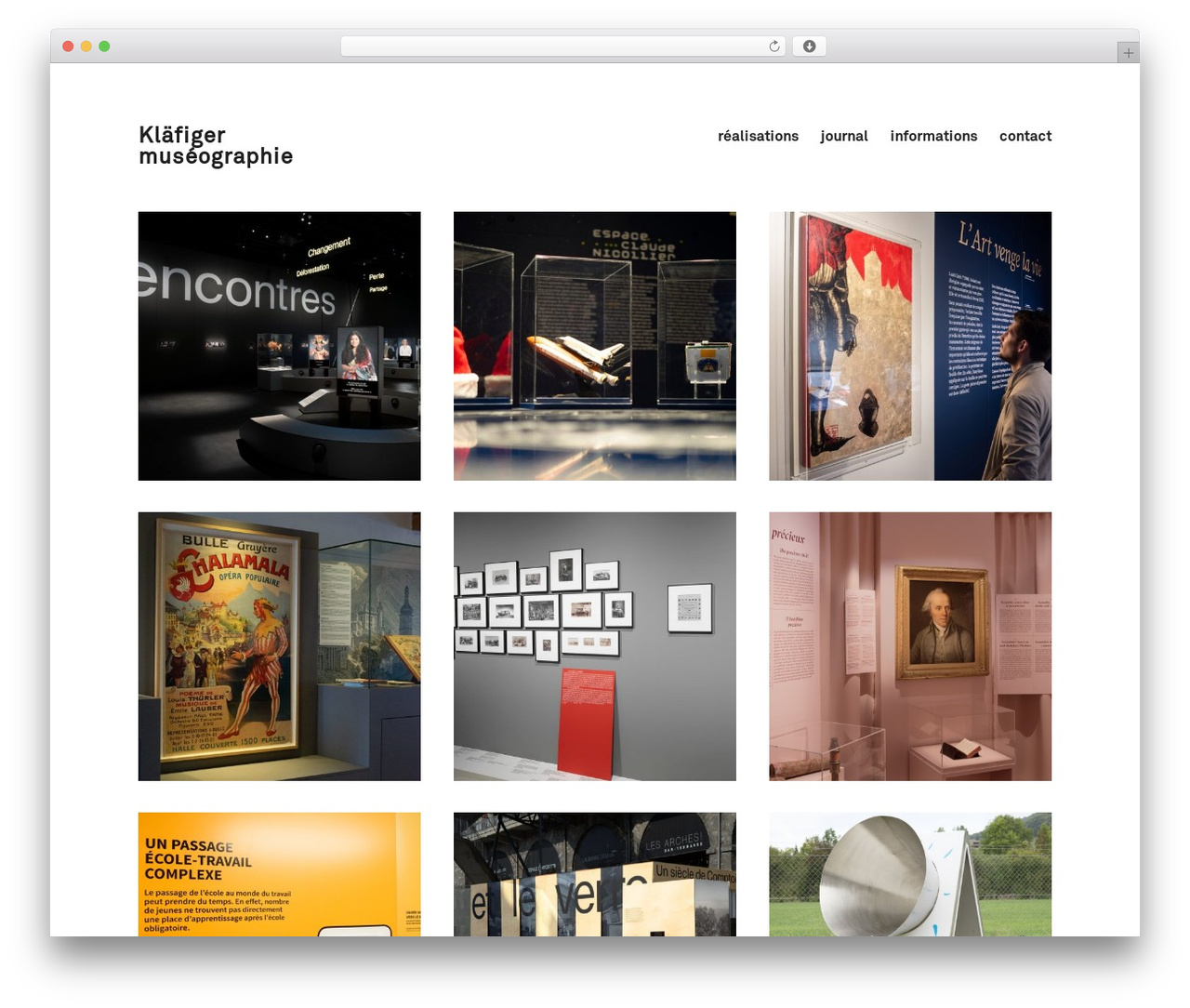 Maker WordPress theme - museographie.ch