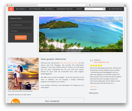 Midway WordPress theme - excursionsonsamui.com