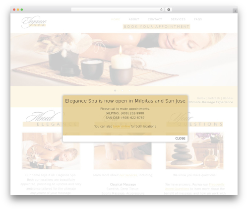 Minimum Pro Theme massage WordPress theme - elegance-spa.com