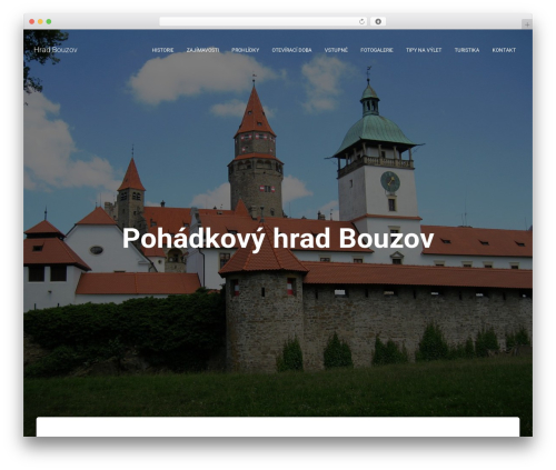 Theme WordPress Hestia - hradbouzov.cz