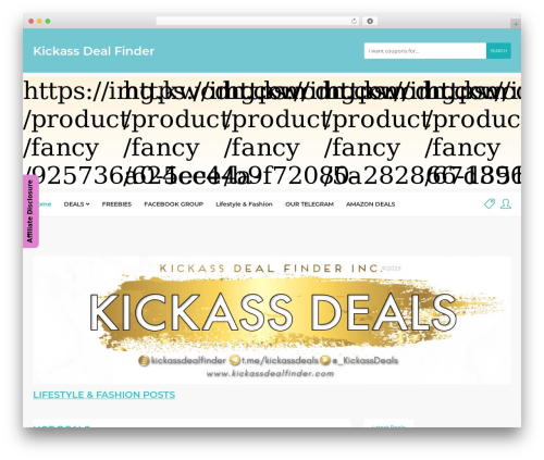 Theme WordPress Couponis - www.kickassdealfinder.com
