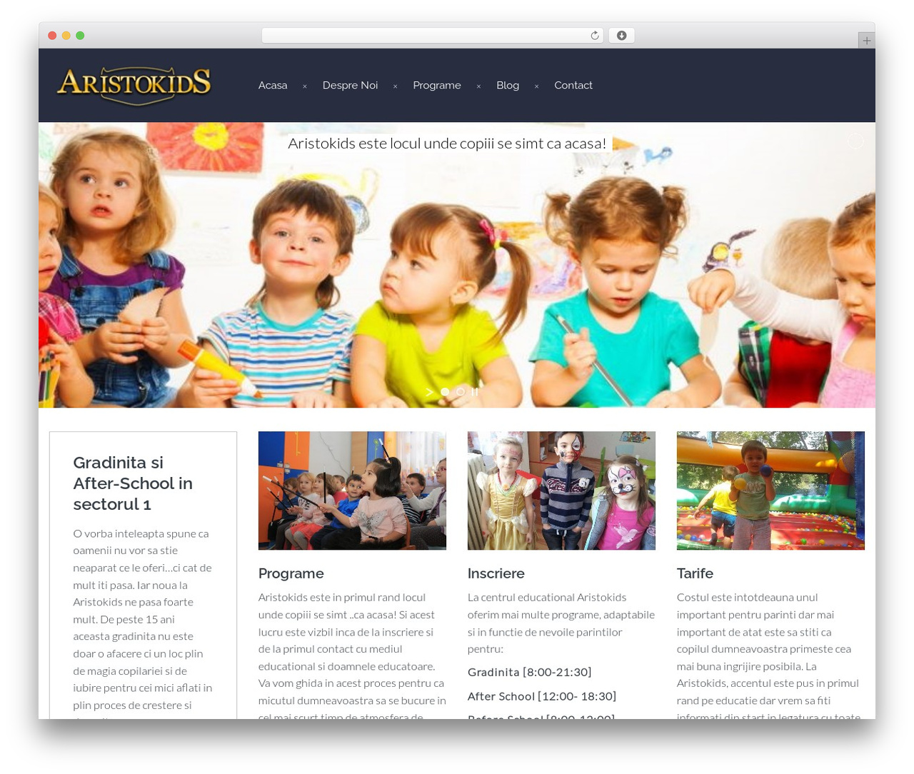 Theme WordPress School-Time - aristokids.ro