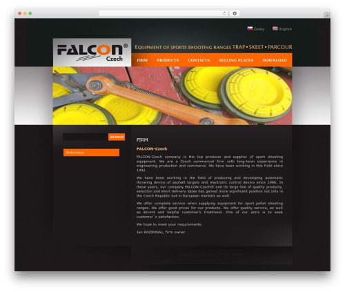 Theme WordPress WP00681GR - english.falcon-czech.cz