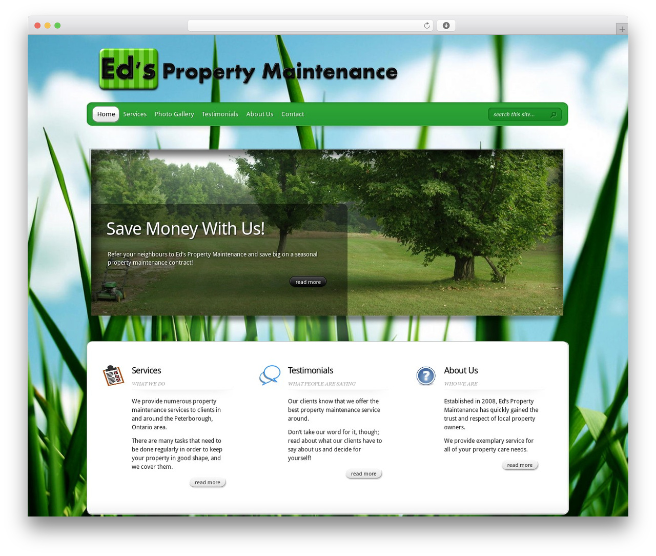 TheProfessional WordPress theme - edspropertymaintenance.com