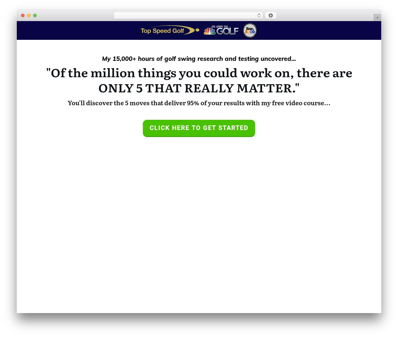 Thrive Theme Builder WordPress theme - improve.topspeedgolf.com