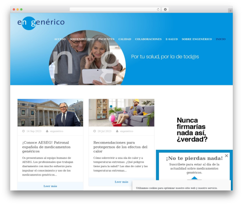Versatile WordPress blog theme - engenerico.com