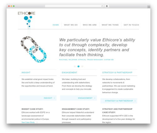 Wordpress Foundation theme WordPress - ethicore.com