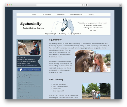 WordPress template Equineimity - equineimityojai.com