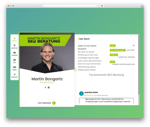 Ryancv plugin WordPress plugin - www.martinbongartz.de