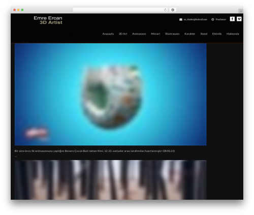 WordPress theme Arche - emreercan.com
