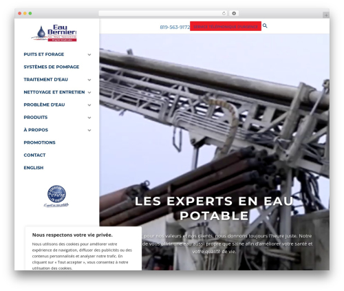 WordPress theme Bootstrap 3 - Crayon - eaubernier.com