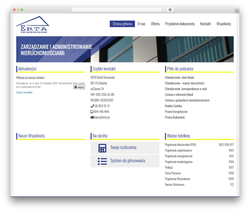 WordPress theme DevDmBootstrap3 - erta.pl