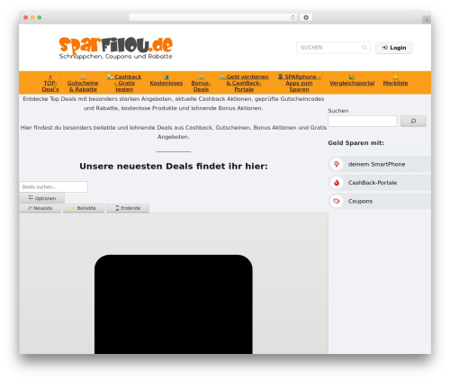 Rehub framework WordPress plugin - sparfilou.de