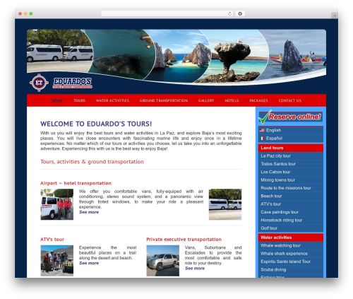 WordPress theme TourOperator - eduardostours.com