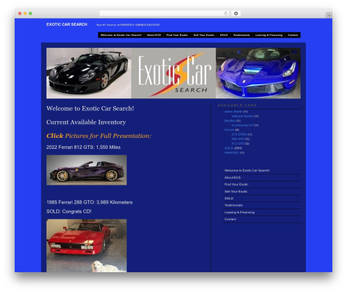 WP theme Modularity Lite - exoticcarsearch.com