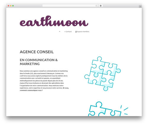 WP theme Divi - earthmoon.fr