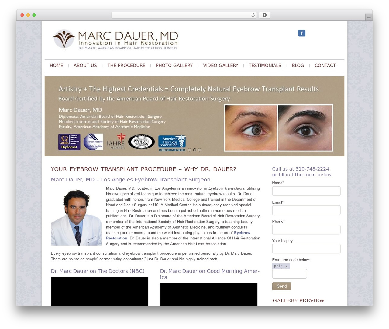 WP theme Evermore - eyebrowtransplantmd.com