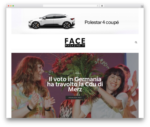 Authentic WP theme - facemagazine.it