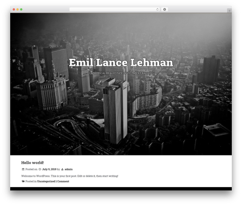 BAW WordPress theme - emillancelehman.com