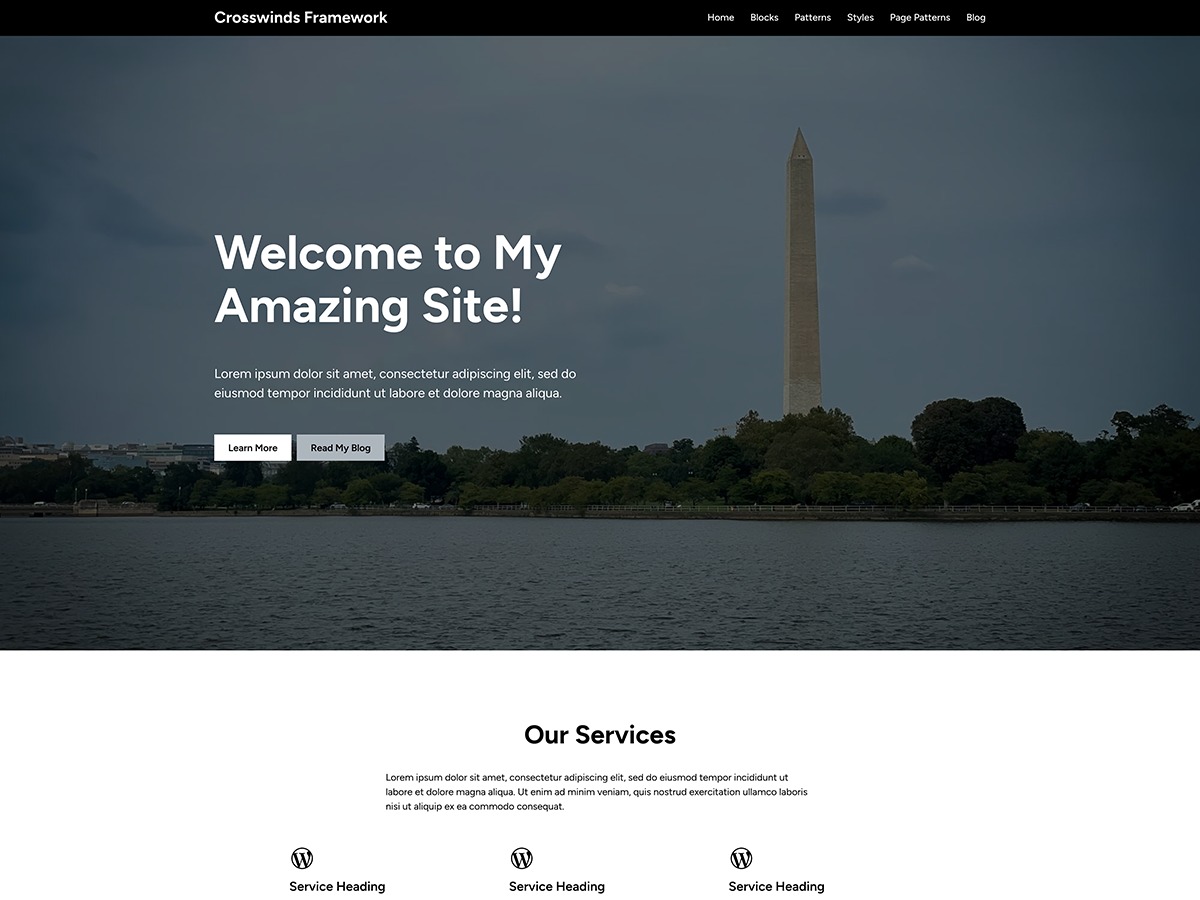 Crosswinds Framework WordPress store theme by Jacob Martella Web Development