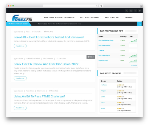CrystalSkull WordPress theme - forexfbi.com