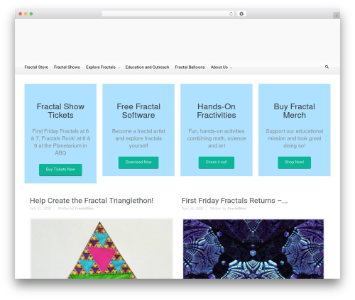 evolve Plus WordPress theme - fractalfoundation.org
