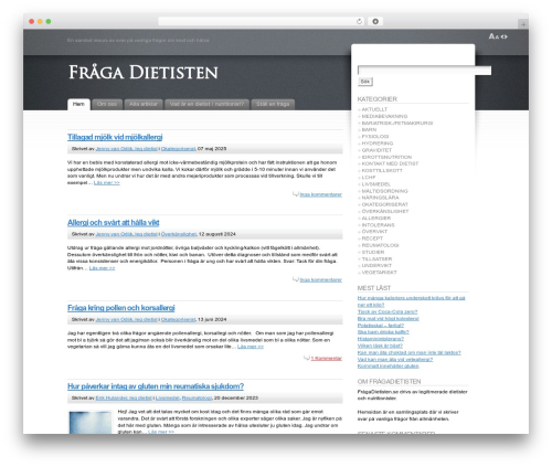 Fusion WordPress theme - fragadietisten.se