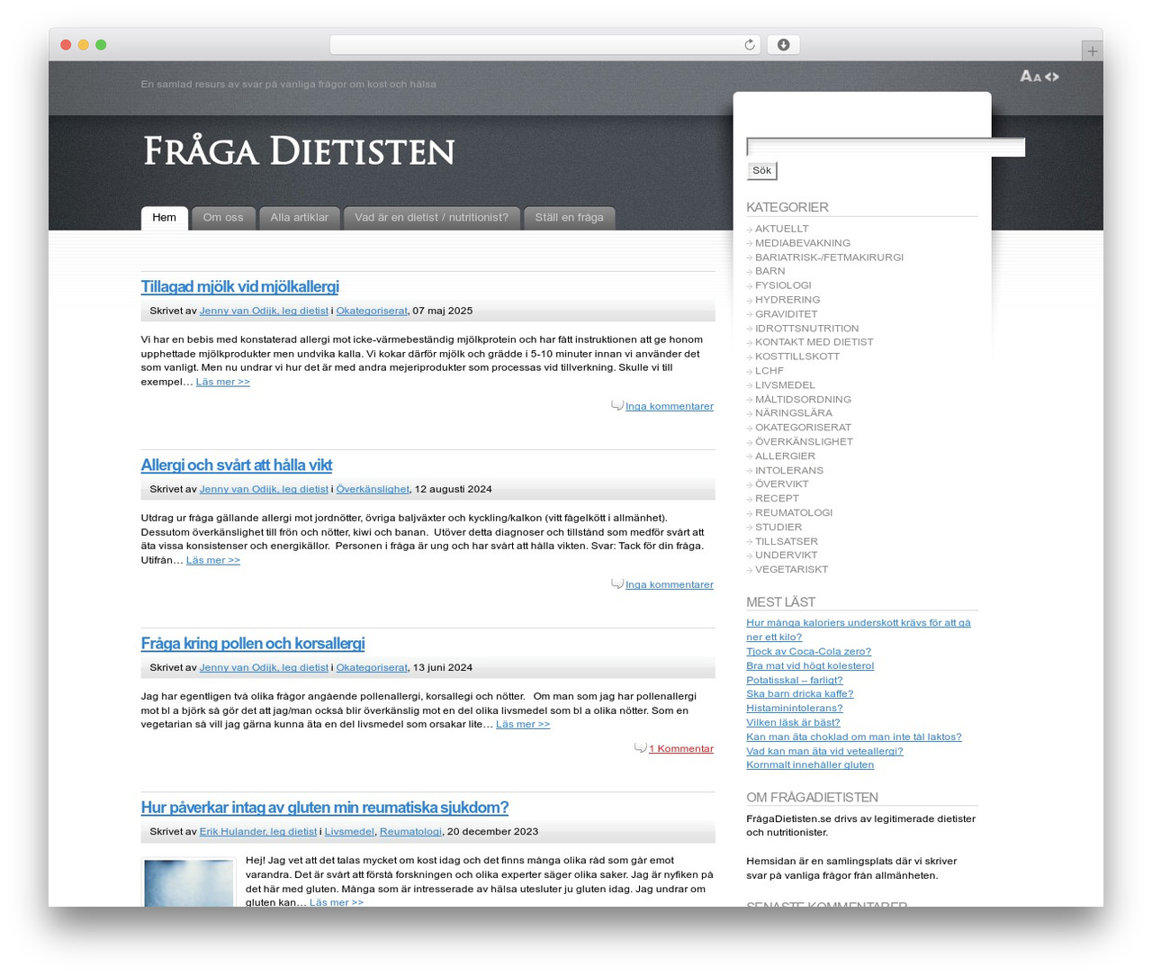 Fusion WordPress theme - fragadietisten.se Fusion WordPress theme - fragadietisten.se