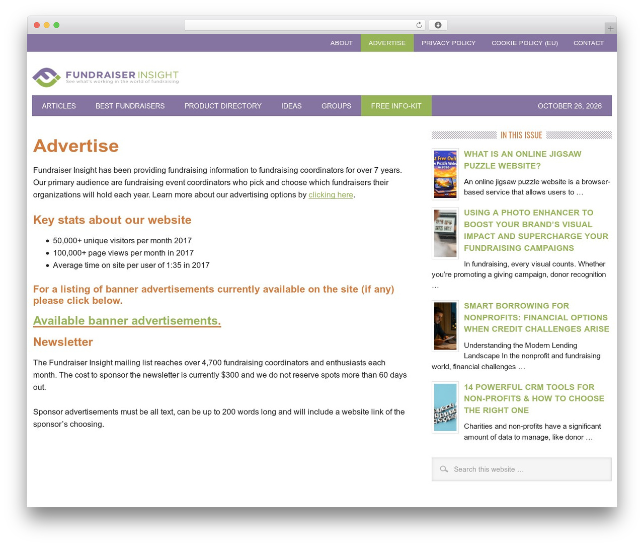 Genesis WordPress theme - fundraiserinsight.org Genesis WordPress theme - fundraiserinsight.org