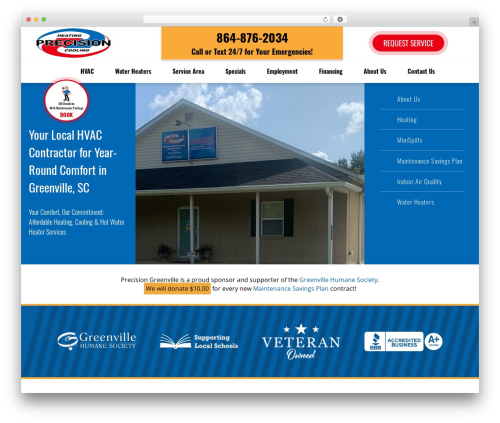 Hypercore WP theme - precisiongreenville.com