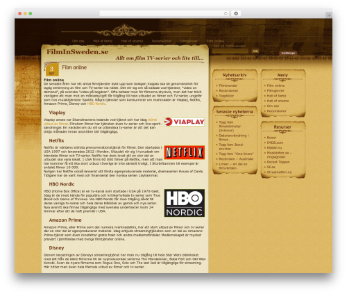 Theme WordPress Aspire - filminsweden.se