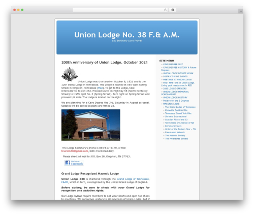 WordPress theme Default - union38.org