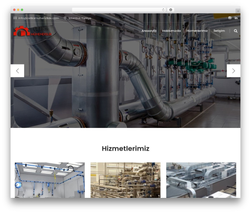 WordPress website theme Nortech - cetkamuhendislik.com