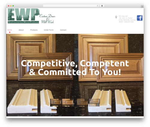 cherry top WordPress theme - ewpdoors.com