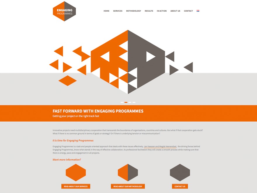 Engaging Programmes WordPress theme by De Zagerij ontwerpbureau