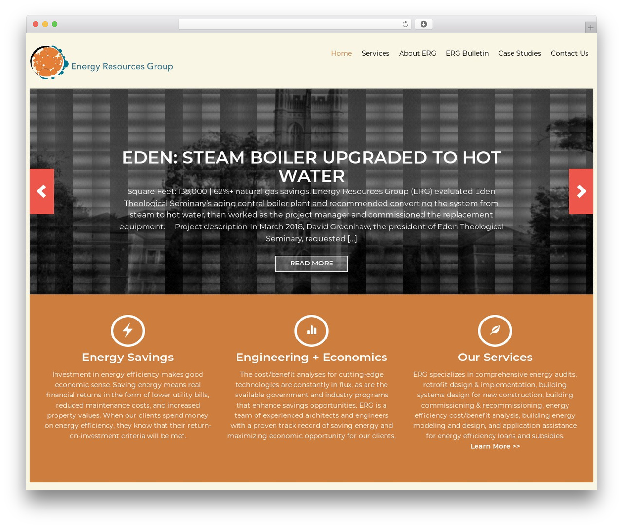 ERG WordPress theme - energyresourcesgroupinc.com