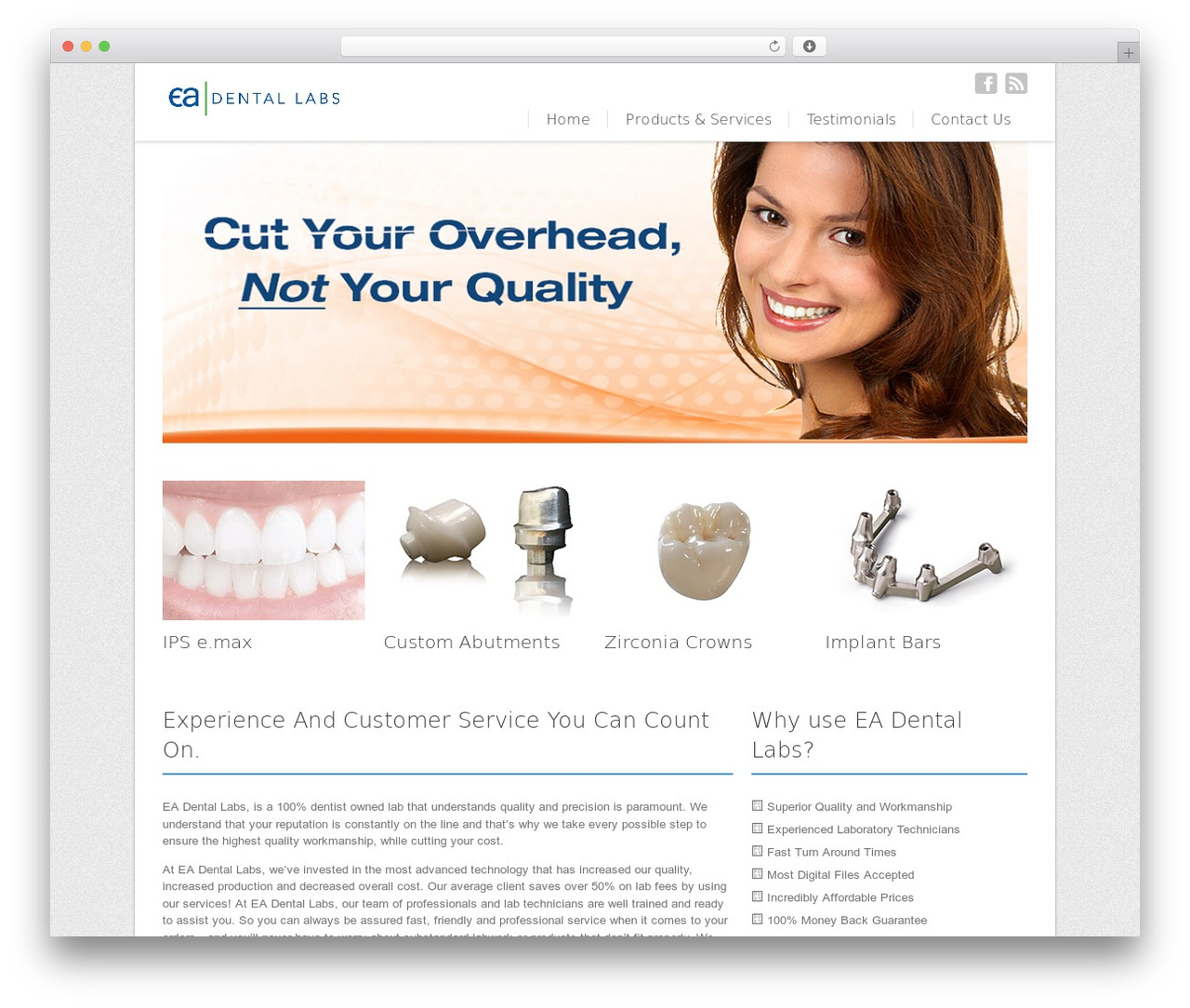 MultiPurpose theme WordPress - eadental.com