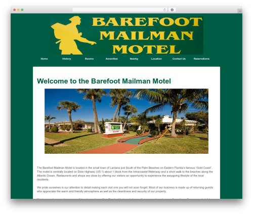 Responsive Pro WordPress shopping theme - barefootmailmanmotel.com